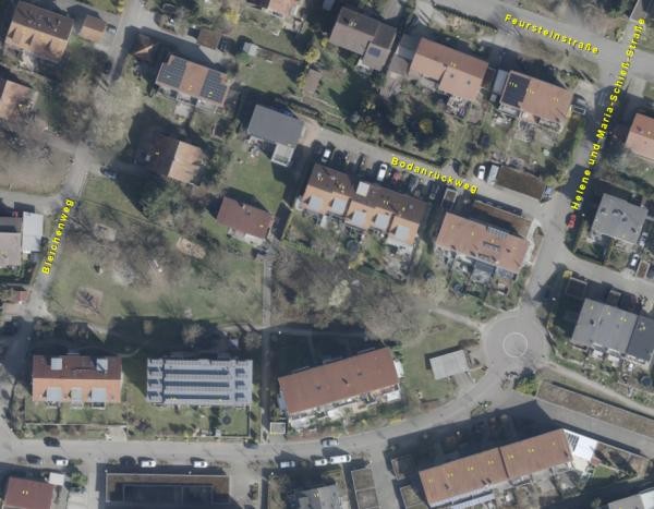 Ausschnitt aus einem Stadtplan