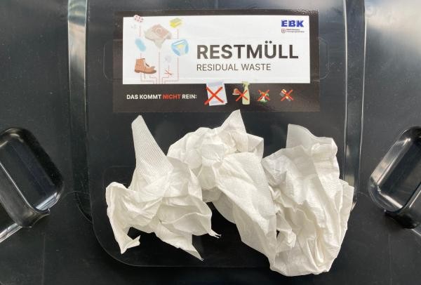 Papierhandtücher: Restmüll