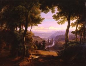 Johann Georg Volmar: Landschaft an der Aare; 1818, © Städtische Wessenberg-Galerie Konstanz. Erworben mit Mitteln der Baden-Württemberg Stiftung gGmbH