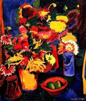 Peter August Böckstiegel (1889 Arrode-1951 Arrode); Stillleben, 1919; Öl/Leinwand, Sammlung Bunte © VG Bild-Kunst 2017