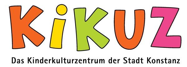 Das Logo vom KiKuZ. In Großbuchstaben KIKUZ darunter steht: Das Kinderkulturzentrum der Stadt Konstanz
